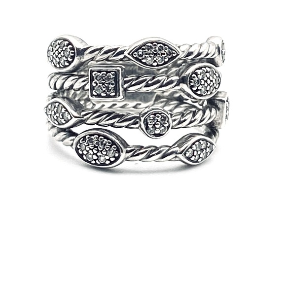 David Yurman Confetti Ring with Diamonds - Picture 8 of 9